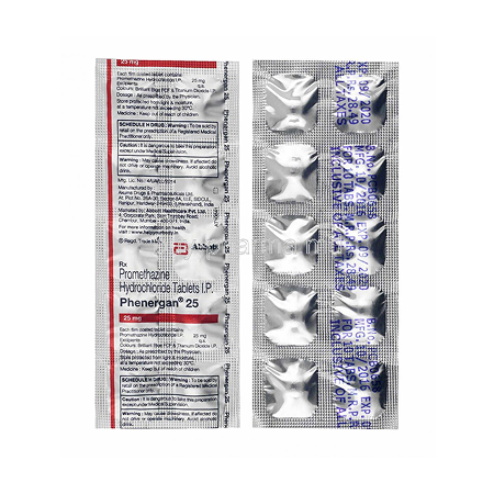 Generic Phenergan (Promethazine) 25 mg 30 tab