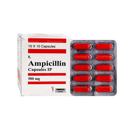 Ampicillin 500 mg 60 caps