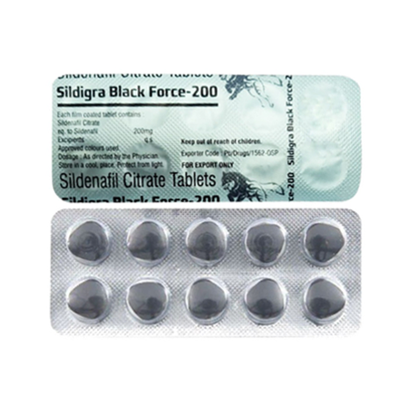 Sildenafil Black Force 200 mg 10 tabs