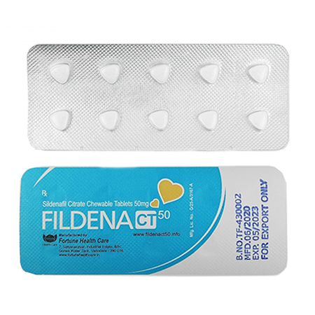 Fildena CT Chewable 50 mg 20 tabs