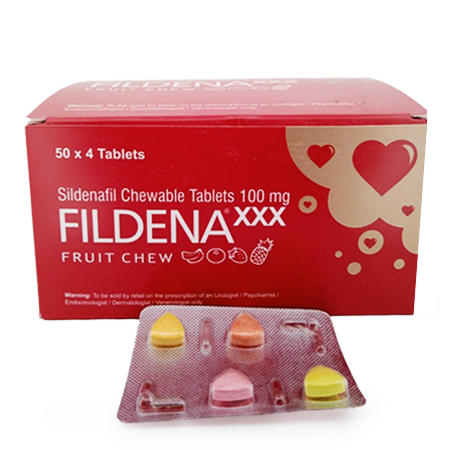 Fildena XXX Fruit Chewable 100 mg 92 tabs