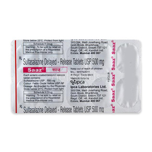 Sulfasalazine (Saaz) 500 mg 90 tabs