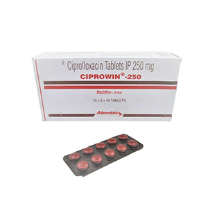 Ciprofloxacin (Ciprowin) 250  mg 60 tabs
