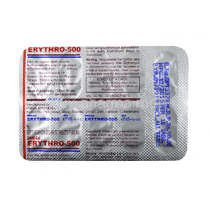 Erythromycin 500 mg 90 tabs