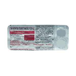 Erythromycin 250 mg 30 tabs