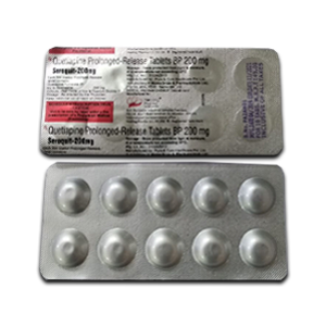Quetiapine (Seroquit) 200 mg 90 tabs