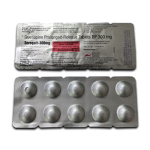 Quetiapine (Seroquit) 300 mg 60 tabs