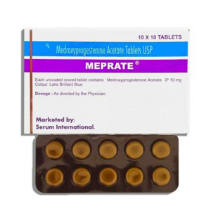 Medroxyprogesterone (Meprate) 10 mg 60 tabs