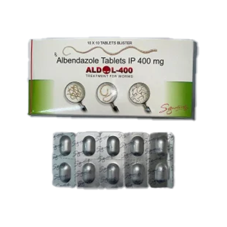 Aldol (Albendazole) 400 mg 50 tabs